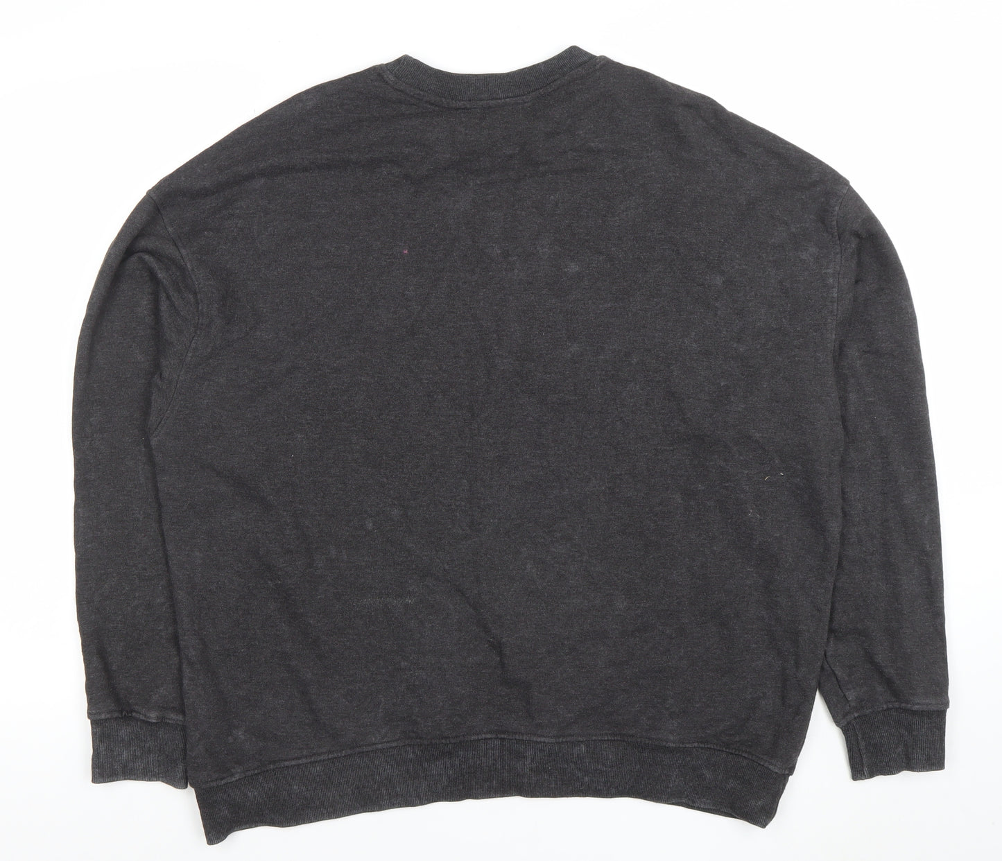 The Rolling Stones Women's Black XS Pullover Sweatshirt Graphic Cotton Blend