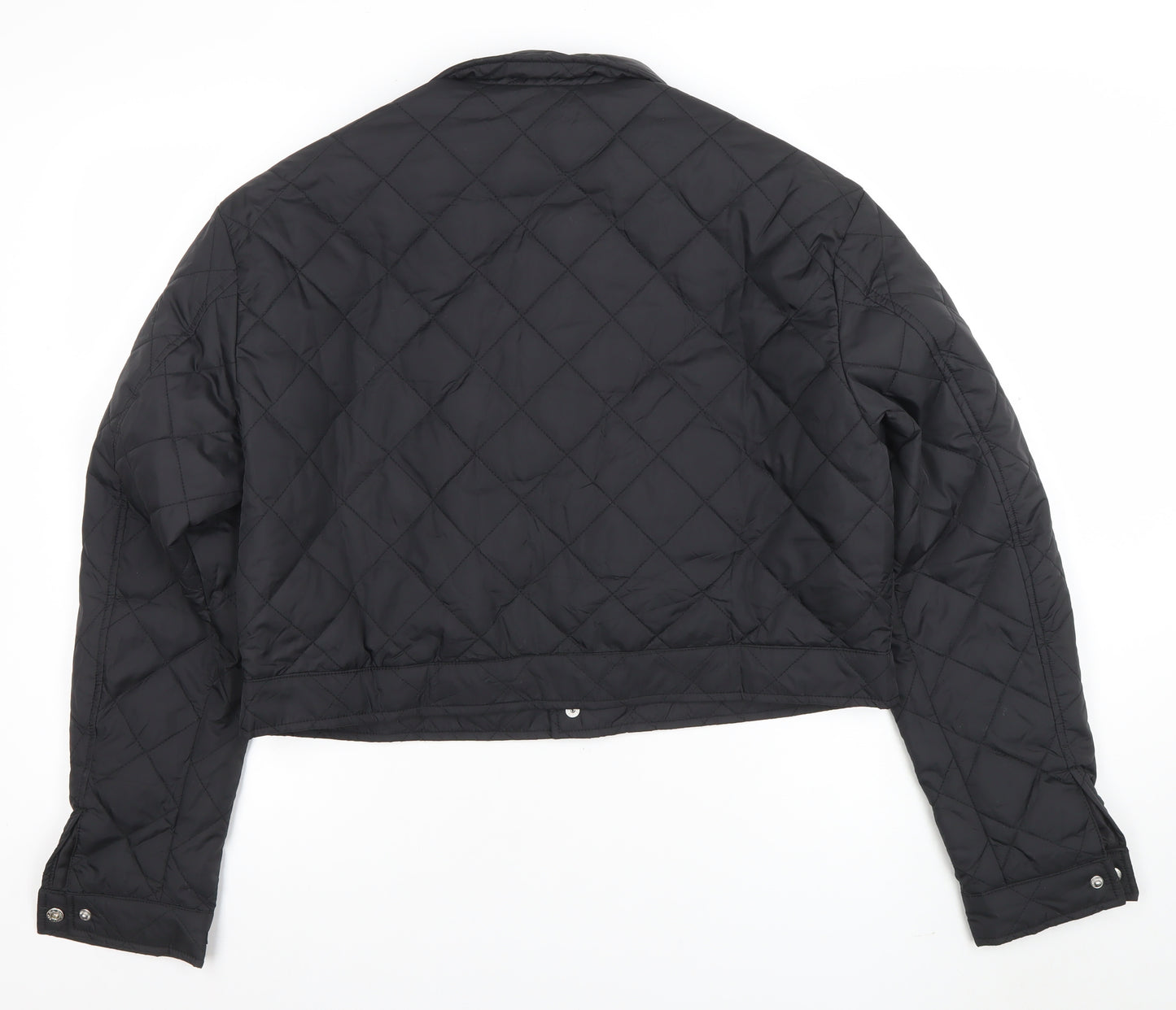 Fever City Women's Black Quilted Cropped Jacket Size M