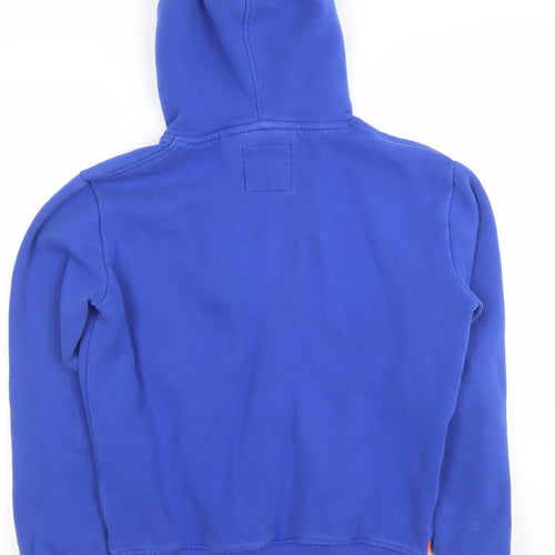 Superdry Mens Blue XS Pullover Hoodie with Logo Print