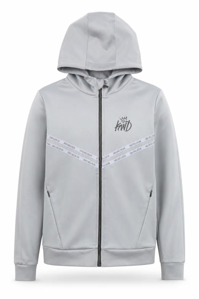 Kings Will Dream Boys Grey Full Zip Hoodie 10-11 Years