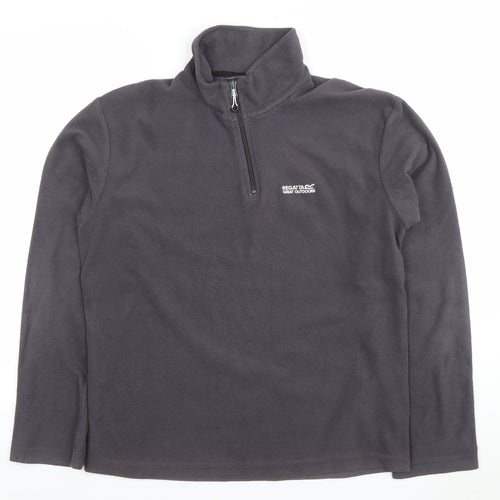 Regatta Men’s Grey Fleece 1/4 Zip Pullover Sweatshirt Size S
