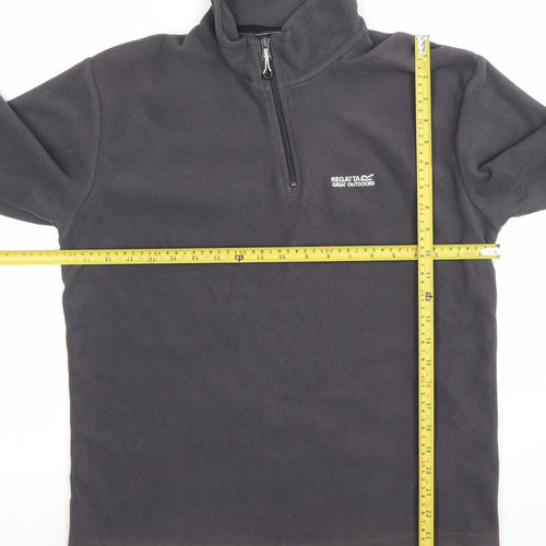 Regatta Men’s Grey Fleece 1/4 Zip Pullover Sweatshirt Size S