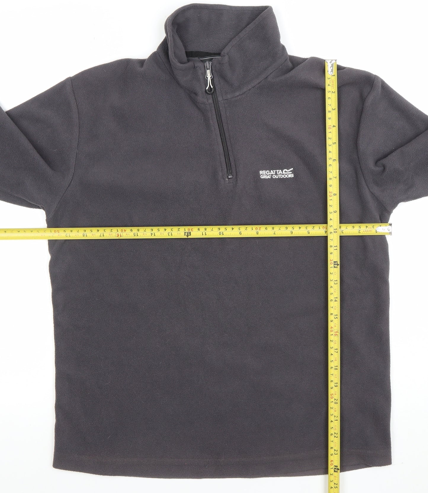 Regatta Men’s Grey Fleece 1/4 Zip Pullover Sweatshirt Size S