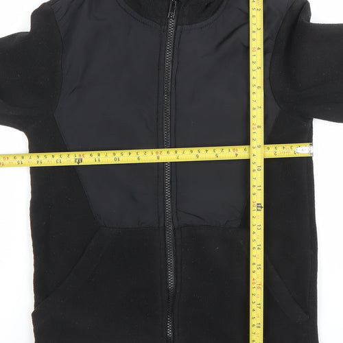 Mountain Warehouse Boys Black Hooded Fleece Jacket 9-10 Years