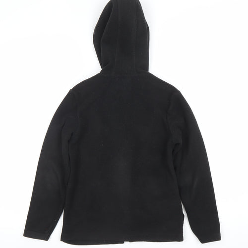 Mountain Warehouse Boys Black Hooded Fleece Jacket 9-10 Years