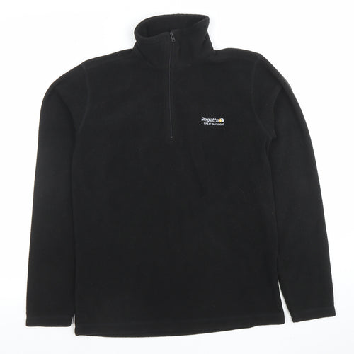 Regatta Women's Black Size 12 1/2 Zip Fleece Sweatshirt Outdoor Wear