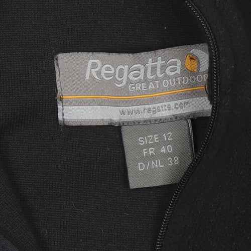 Regatta Women's Black Size 12 1/2 Zip Fleece Sweatshirt Outdoor Wear