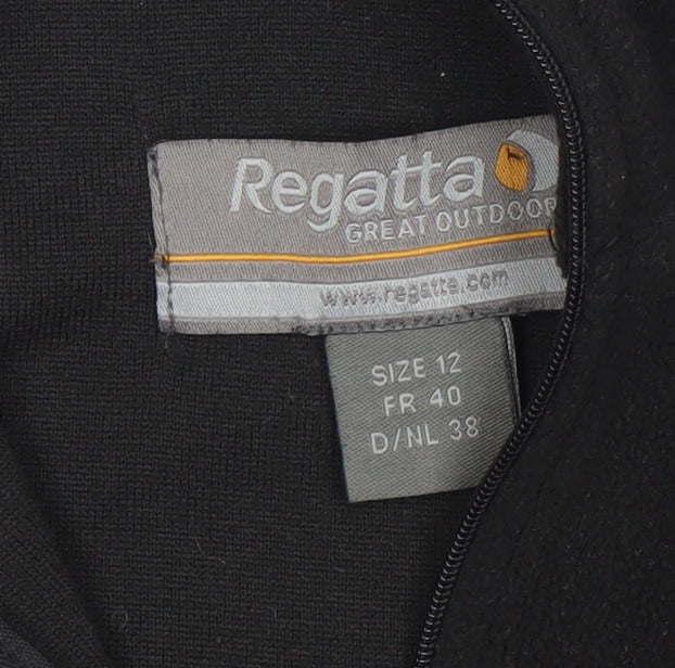 Regatta Women's Black Size 12 1/2 Zip Fleece Sweatshirt Outdoor Wear