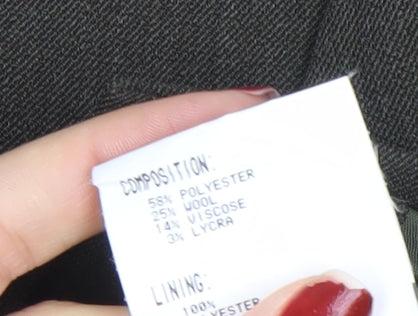 Lakeland Women Brown Wool Blend Zip Suit Jacket Size 14 Regular