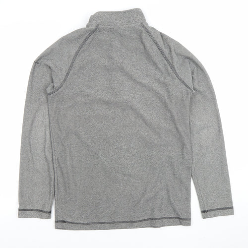 Trespass Men's Grey 1/2 Zip High Neck Lightweight Sweatshirt Size S