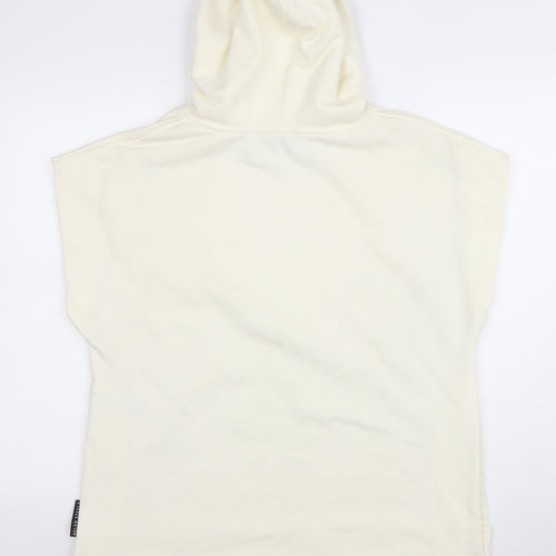 Helen Steele x Dunnes Stores Women Ivory Sleeveless Hoodie XS Cotton Blend