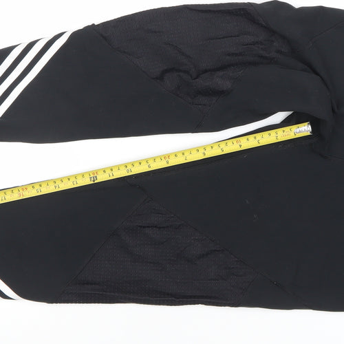 Adidas Women Black L Running Leggings Breathable Stretch Sportswear