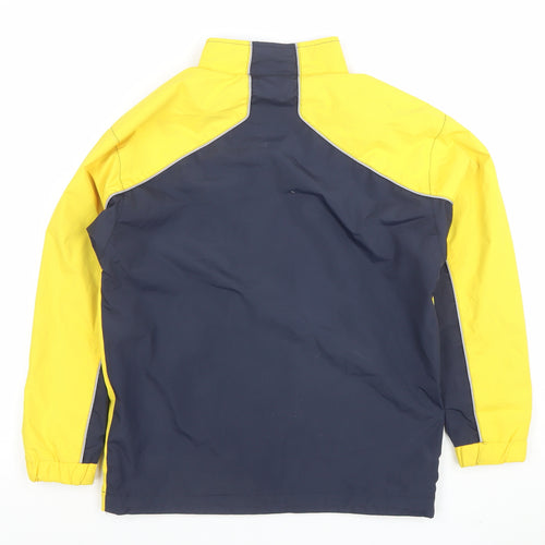 Canada Sportswear Boys Blue Yellow Full Zip Lined Jacket M