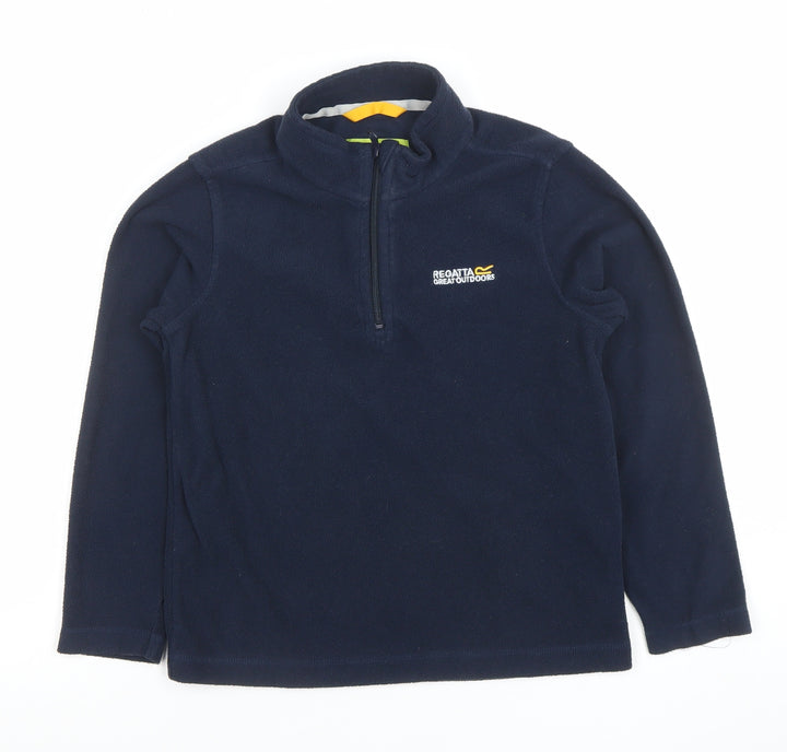 Regatta Boys Navy Fleece 1/2 Zip Pullover Sweatshirt 9-10 Years