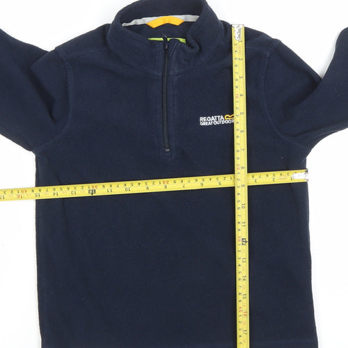 Regatta Boys Navy Fleece 1/2 Zip Pullover Sweatshirt 9-10 Years