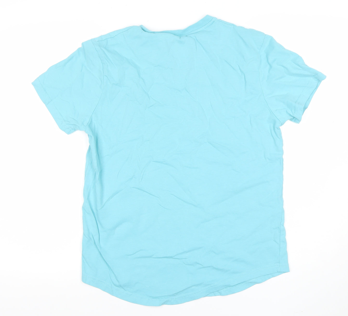 Paraffin Couture Men's Blue Medium Crew Neck Cotton T-Shirt