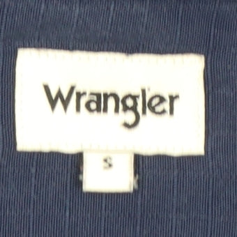 Wrangler Women’s Navy Blue Long Sleeve Lyocell Button-Up Shirt Size S