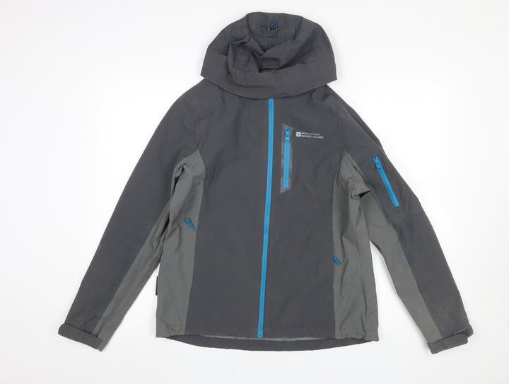 Mountain Warehouse Womens Grey Waterproof Hooded Rain Jacket UK 12
