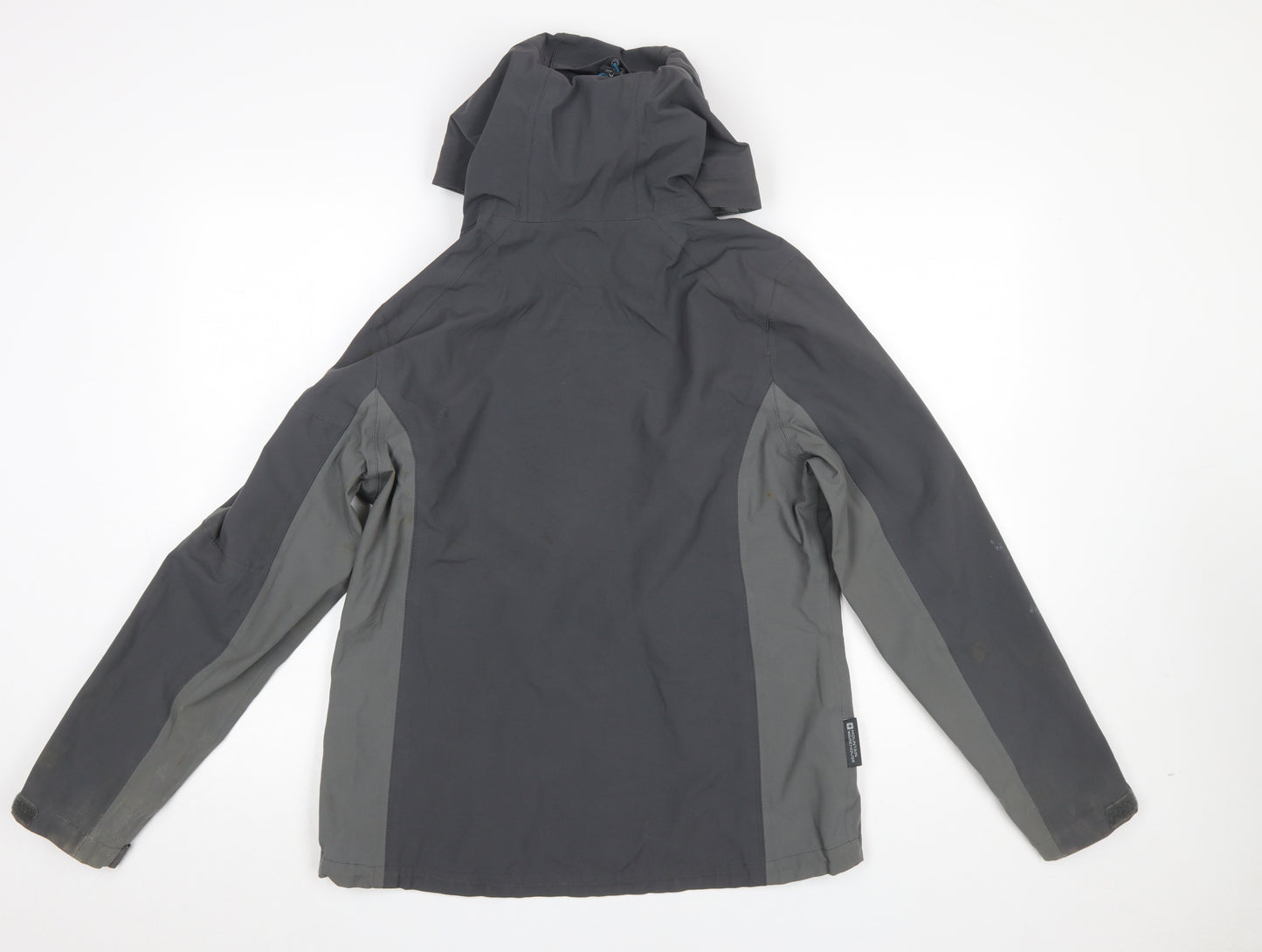 Mountain Warehouse Womens Grey Waterproof Hooded Rain Jacket UK 12