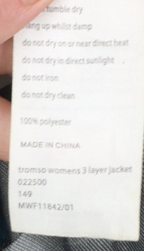 Mountain Warehouse Womens Grey Waterproof Hooded Rain Jacket UK 12
