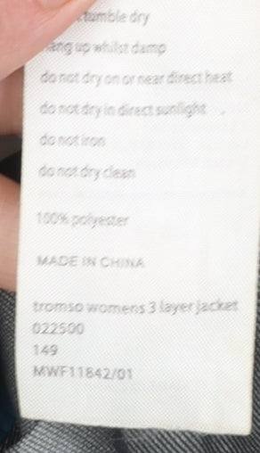 Mountain Warehouse Womens Grey Waterproof Hooded Rain Jacket UK 12