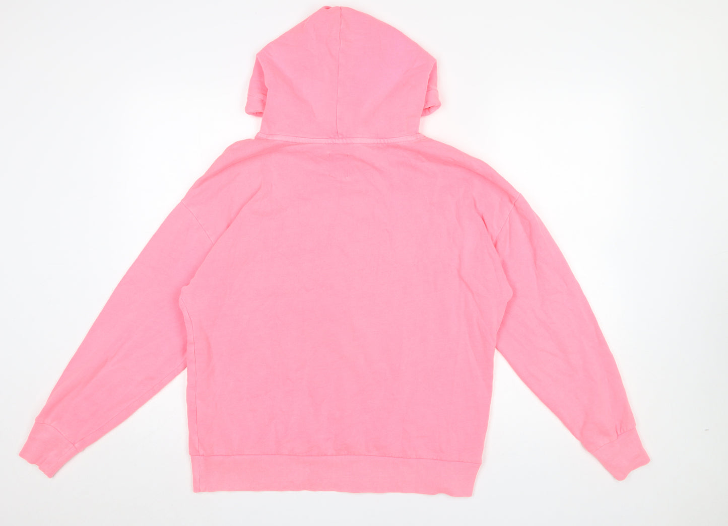 GAP Women Pink Pullover Hoodie M Hooded Cotton Blend Casual
