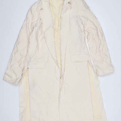 AllSaints Women's Ivory Longline Duster Blazer Jacket UK 8