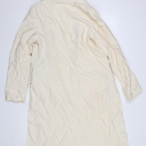 AllSaints Women's Ivory Longline Duster Blazer Jacket UK 8