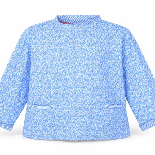 Country Rose Women Blue Paisley Pullover Sweatshirt XL Cotton Blend