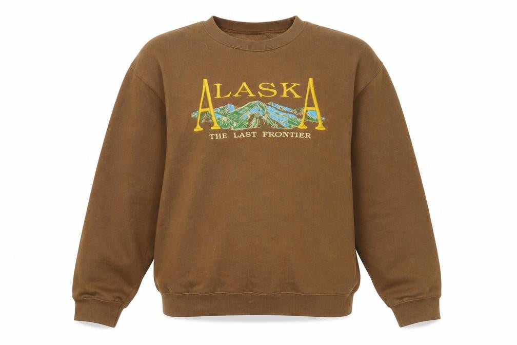 Minga London Women Brown Alaska Embroidered Pullover Sweatshirt UK 10