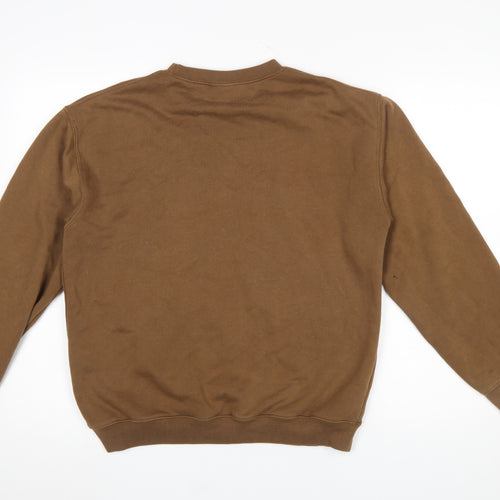 Minga London Women Brown Alaska Embroidered Pullover Sweatshirt UK 10