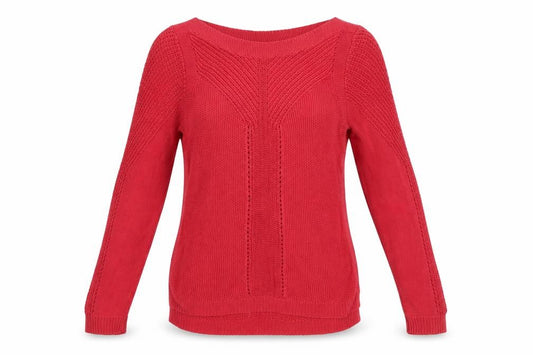 Front view of Principles by Ben de Lisi Women's Pink, size 12, Knit Boat Neck Jumper