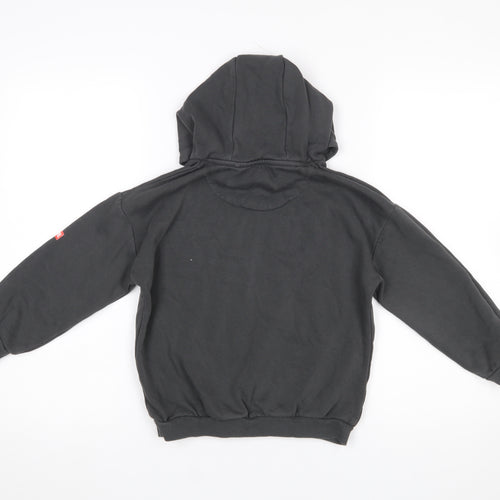 Marvel Spider-Man Boys Black Hoodie 6-7 Years Pullover Graphic Cotton Blend