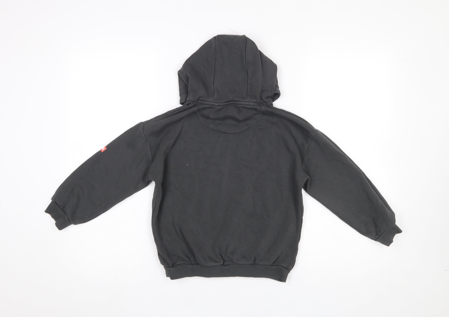 Marvel Spider-Man Boys Black Hoodie 6-7 Years Pullover Graphic Cotton Blend