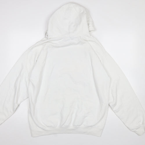 boohooMAN Men’s White Rocky IV Pullover Hoodie Size S Graphic Print