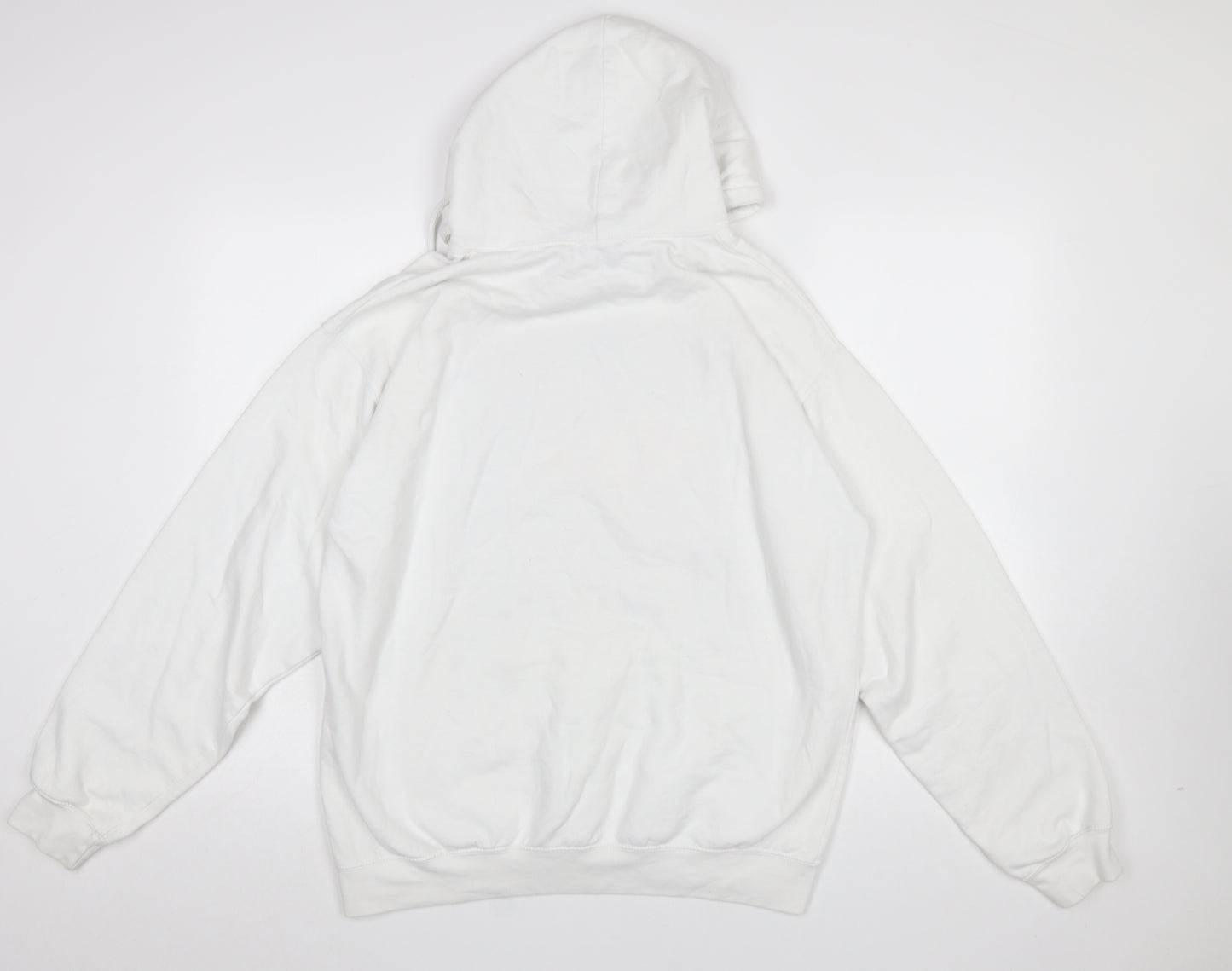 boohooMAN Men’s White Rocky IV Pullover Hoodie Size S Graphic Print