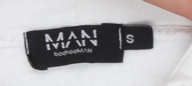 boohooMAN Men’s White Rocky IV Pullover Hoodie Size S Graphic Print