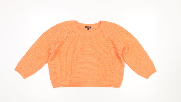River Island Women’s Orange Chunky Knit Jumper Size 10