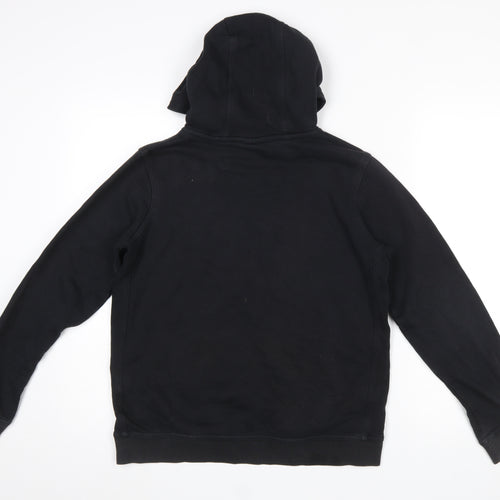 Nike Boys Black Pullover Hoodie XL 158-170cm Cotton Blend Logo Sweatshirt