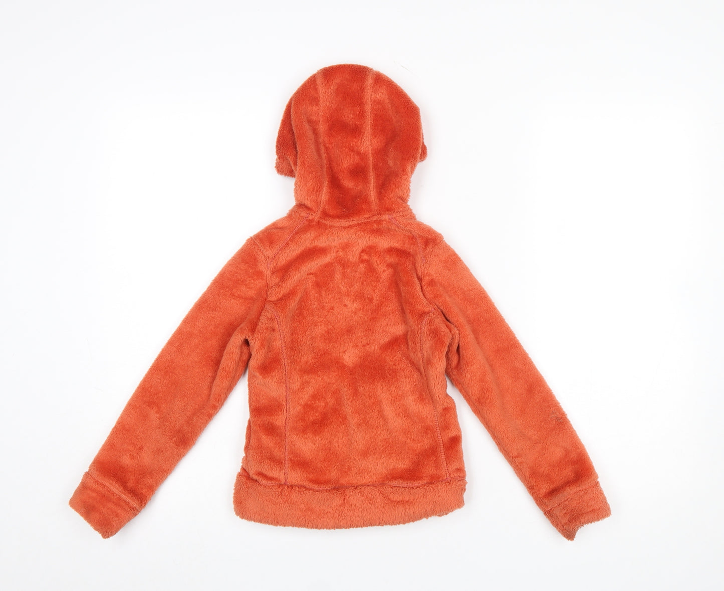 Quechua Girls Orange Fleece Hooded Full Zip Jacket 6 Years
