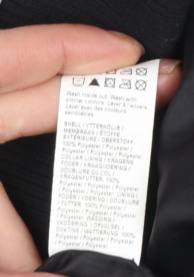 River Island Boys Black & White Tie Dye Puffer Jacket 7-8 Years Winter Coat