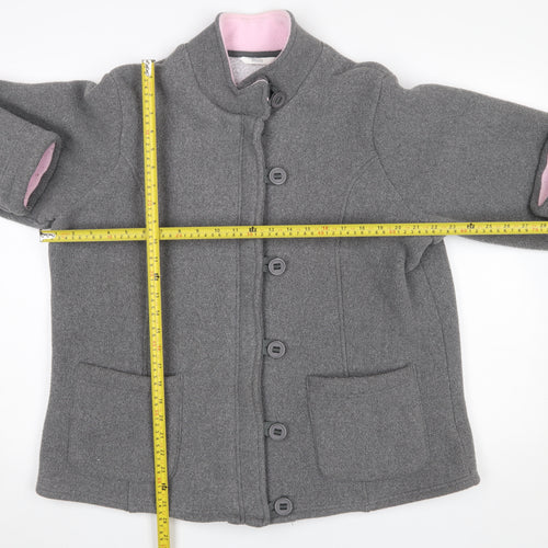 Marks and Spencer Women’s Grey Button Fleece Jacket UK 18