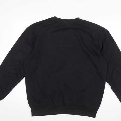 Slazenger Men's Black Crew Neck Pullover Sweatshirt M