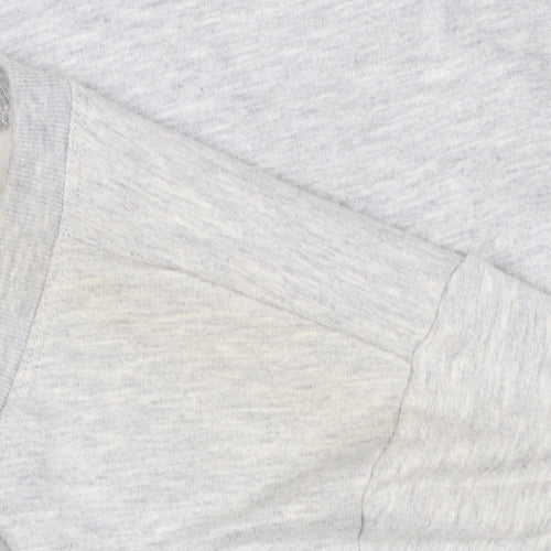 GAP Womens Grey Logo Pullover Sweatshirt Size XL Cotton Blend