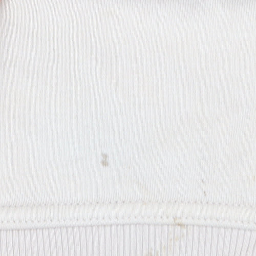 TALA Women Beige 1/2 Zip Hoodie Medium Organic Cotton Blend