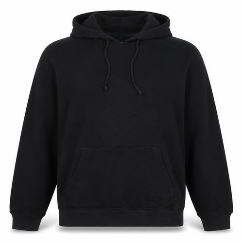 Brave Soul Men’s Black Pullover Hoodie Size L Long Sleeve Cotton Blend