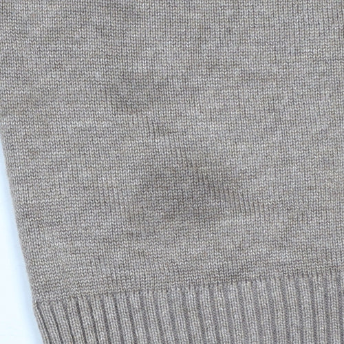 Saint Tropez Women’s Beige Hooded Pullover Jumper Size L Viscose Knit
