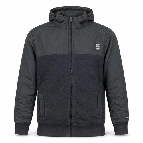Crosshatch Men's Grey Hooded Full Zip Jacket Size M Casual Wear