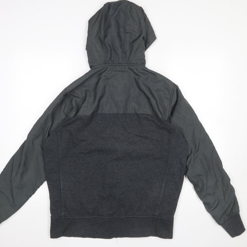 Crosshatch Men's Grey Hooded Full Zip Jacket Size M Casual Wear