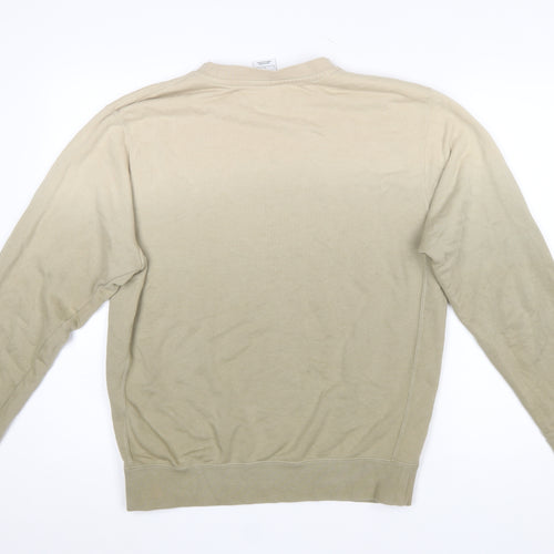 Nike Men's Beige Small Crew Neck Pullover Sweatshirt